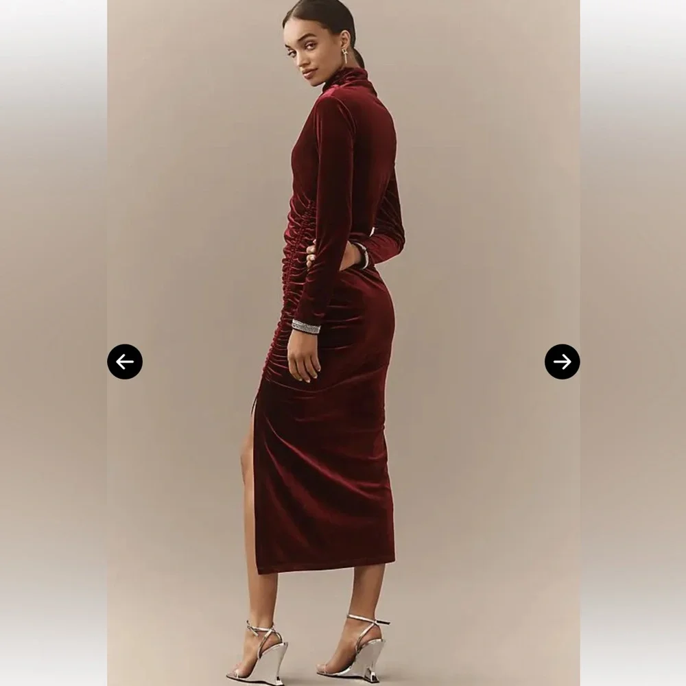 Anthropologie The Maya Dress: Velvet Long-Sleeve Edition NWT - Picture 5 of 6